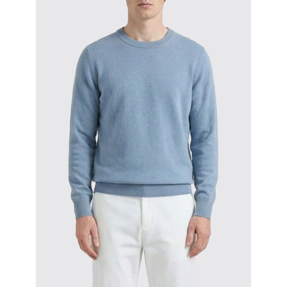 Brunello Cucinelli Sweater Men Gnawed Blue